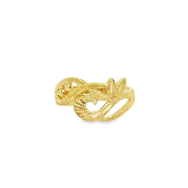 22K Yellow Gold Floral Motif Fashion Ring Paul Bensel Jewelers Yuma, AZ
