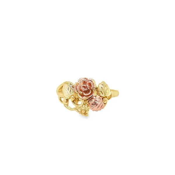 10K Tri Tone Floral Motif Black Hills Gold Fashion Ring Image 2 Paul Bensel Jewelers Yuma, AZ