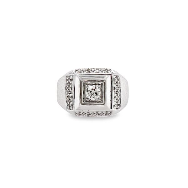 Men's 14K White Gold Diamond Fashion Ring Paul Bensel Jewelers Yuma, AZ
