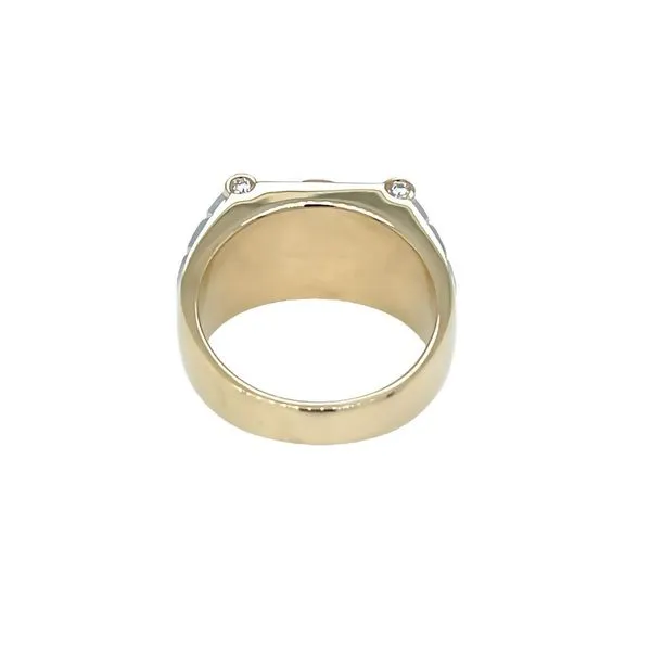 Men's 14K Tri Tone Fancy Dark Brown Crown of Light Diamond Fashion Ring Image 4 Paul Bensel Jewelers Yuma, AZ