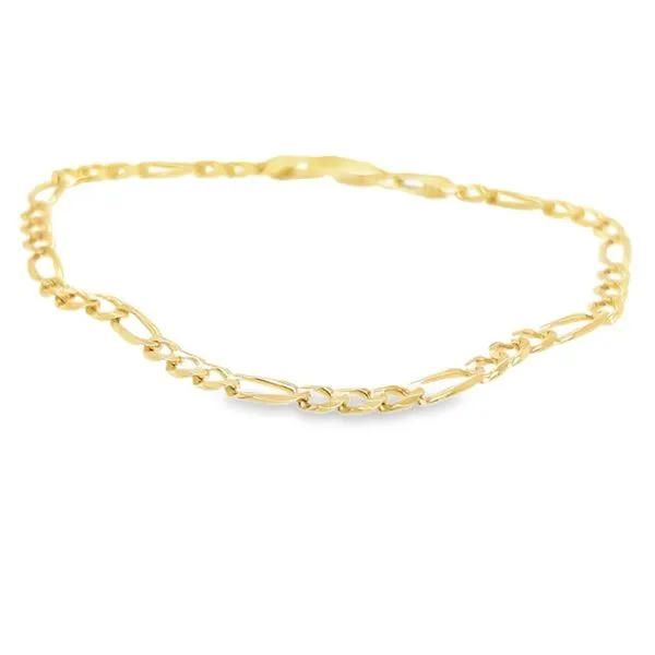 14K Yellow Gold 3.75 mm Figaro Bracelet Paul Bensel Jewelers Yuma, AZ