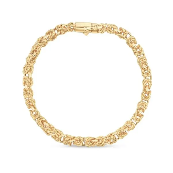 14K Yellow Gold 5 mm Twisted Byzantine Bracelet - 7.5 inches Image 3 Paul Bensel Jewelers Yuma, AZ