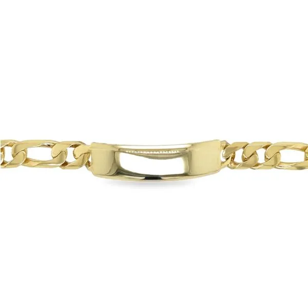 14K Yellow Gold 10.8 mm Figaro ID Bracelet - 8.25 inches Paul Bensel Jewelers Yuma, AZ