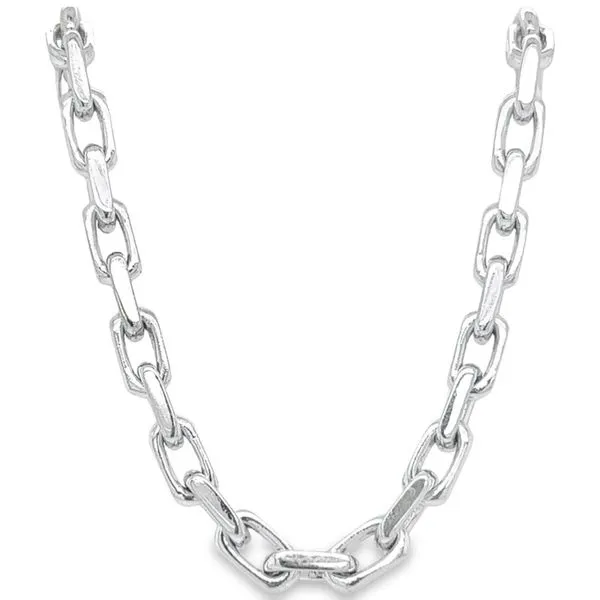 14K White Gold 5.5 mm Fancy Link Chain - 26 inches Paul Bensel Jewelers Yuma, AZ