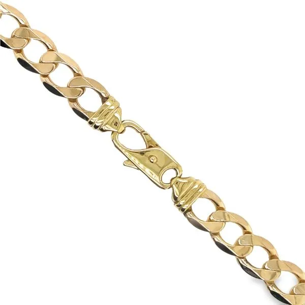 14K Yellow Gold 8.5 mm Curb Link Chain - 20.5 inches Image 2 Paul Bensel Jewelers Yuma, AZ