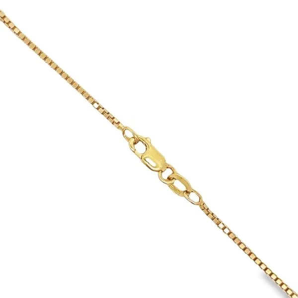 14K Yellow Gold 1 mm Box Chain - 18 inches Image 2 Paul Bensel Jewelers Yuma, AZ