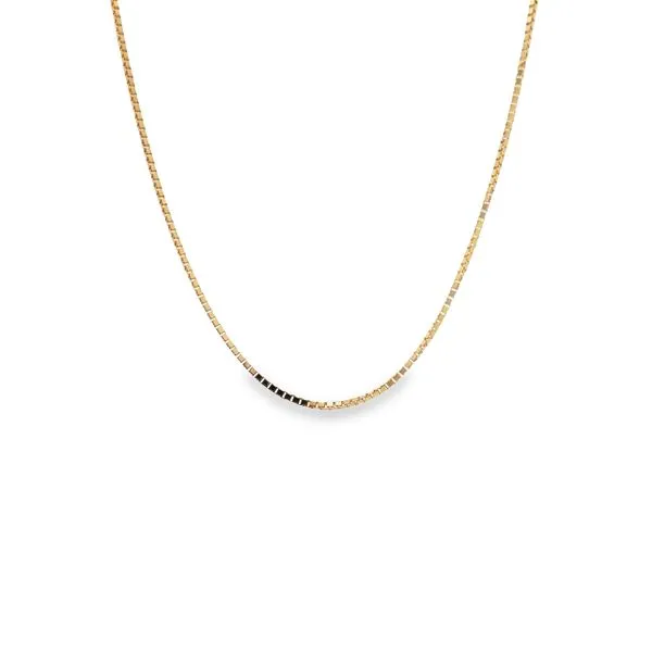 14K Yellow Gold 1 mm Box Chain - 18 inches Paul Bensel Jewelers Yuma, AZ
