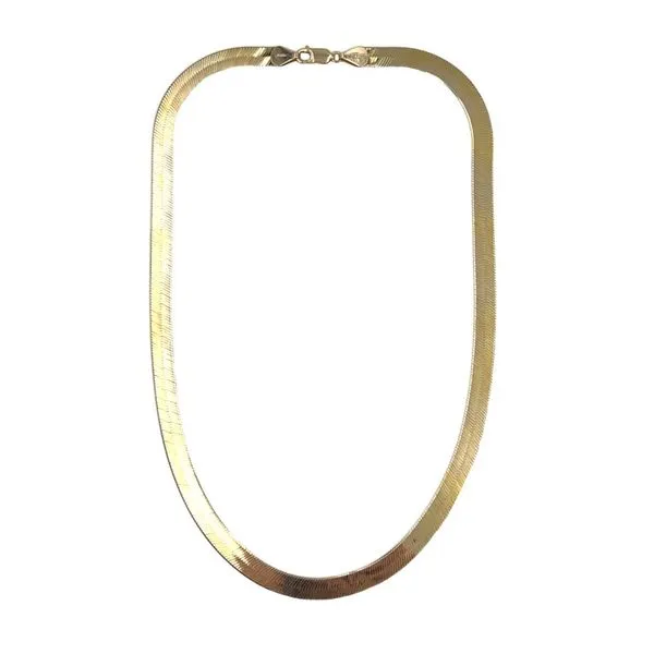 14K Yellow Gold 7.4 mm Herringbone Chain - 20 inches Paul Bensel Jewelers Yuma, AZ