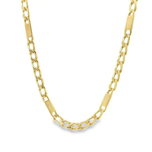 18K Yellow Gold 4.1 mm Fancy Link Chain - 36 inches Paul Bensel Jewelers Yuma, AZ