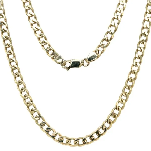 14K Yellow Gold 4.6 mm Curb Link Chain - 30 inches Paul Bensel Jewelers Yuma, AZ