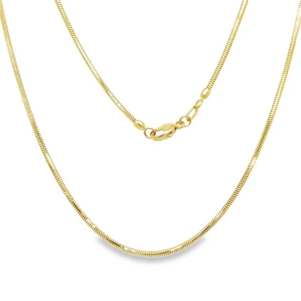 18K Yellow Gold 1.3 mm Snake Chain - 22.25 inches Image 2 Paul Bensel Jewelers Yuma, AZ