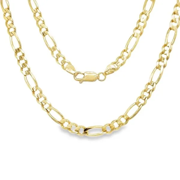 14K Yellow Gold 4.6 mm Figaro Chain - 19 inches Paul Bensel Jewelers Yuma, AZ