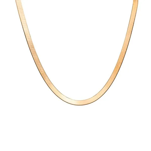 10K Yellow Gold 6.6 mm Herringbone Chain - 20 inches Image 3 Paul Bensel Jewelers Yuma, AZ