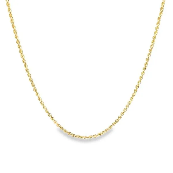 14K Yellow Gold 1.3 mm Diamond Cut Rope Chain - 20 inches Paul Bensel Jewelers Yuma, AZ