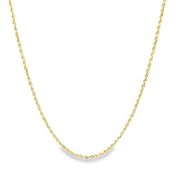 14K Yellow Gold 1.3 mm Diamond Cut Rope Chain - 24 inches Paul Bensel Jewelers Yuma, AZ