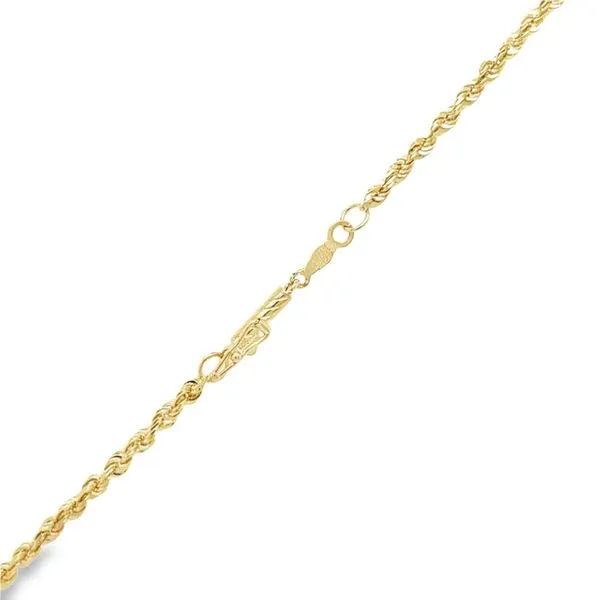 14K Yellow Gold 2.3 mm Diamond Cut Rope Chain - 22 inches Image 2 Paul Bensel Jewelers Yuma, AZ