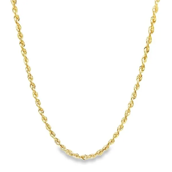 14K Yellow Gold 2.3 mm Diamond Cut Rope Chain - 22 inches Paul Bensel Jewelers Yuma, AZ