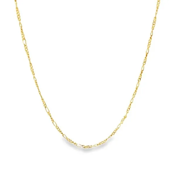 14K Yellow Gold 1.3 mm Figaro Chain - 18 inches Paul Bensel Jewelers Yuma, AZ