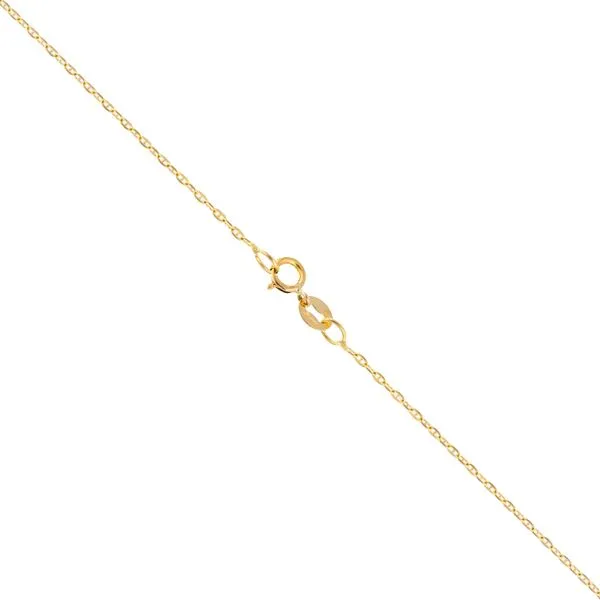 14K Yellow Gold 1.1 mm Diamond Cut Mariner Chain - 22 inches Image 2 Paul Bensel Jewelers Yuma, AZ