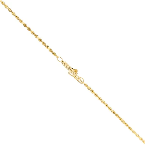 14K Yellow Gold 1.6 mm Diamond Cut Rope Chain - 18 inches Image 2 Paul Bensel Jewelers Yuma, AZ