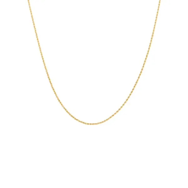 14K Yellow Gold 1.6 mm Diamond Cut Rope Chain - 18 inches Paul Bensel Jewelers Yuma, AZ