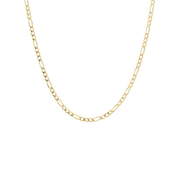 14K Yellow Gold 3.8 mm Figaro Chain - 20.5 inches Image 2 Paul Bensel Jewelers Yuma, AZ