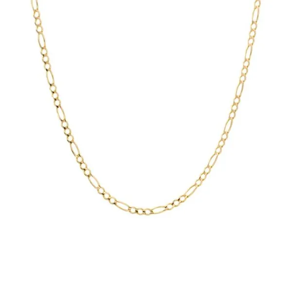 14K Yellow Gold 3.8 mm Figaro Chain - 20.5 inches Paul Bensel Jewelers Yuma, AZ