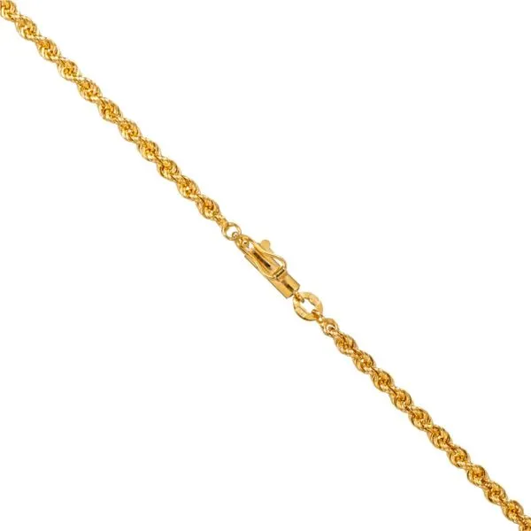 14K Yellow Gold 2.8 mm Rope Chain - 30 inches Image 2 Paul Bensel Jewelers Yuma, AZ