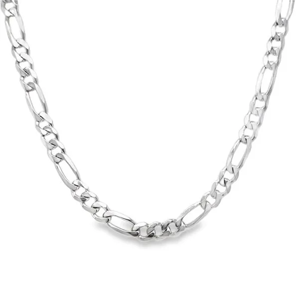 Sterling Silver 5.5 mm Figaro Style Chain - 22 inches Paul Bensel Jewelers Yuma, AZ