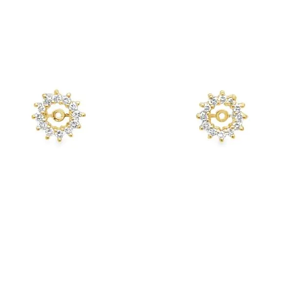 14K Yellow Gold 0.48 ctw Diamond Earring Jackets Image 2 Paul Bensel Jewelers Yuma, AZ