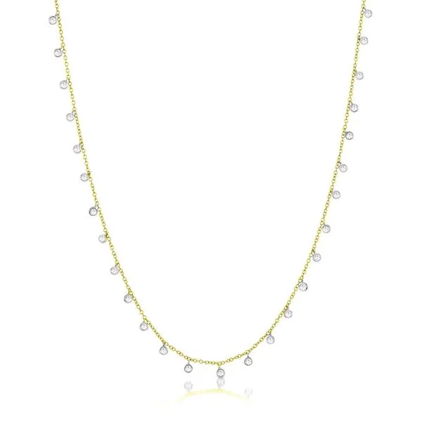 14K Two-Tone Diamond Necklace similar item image