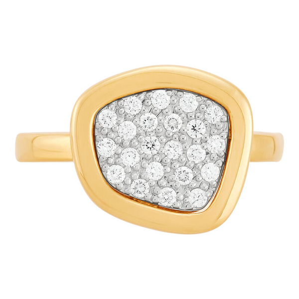 Gold Pave Diamond Ring Perry's Emporium Wilmington, NC