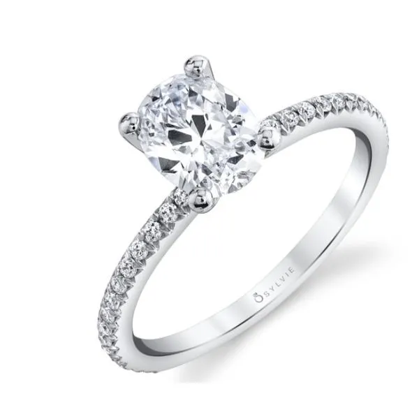 Semi-mount Engagement Ring Perry's Emporium Wilmington, NC