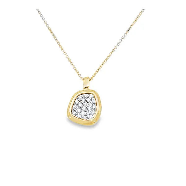 Gold Pave Diamond Drop Pendant Perry's Emporium Wilmington, NC