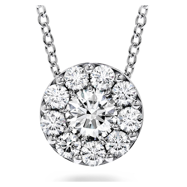 Hearts on Fire 18kt White Gold Fulfillment Diamond Pendant Perry's Emporium Wilmington, NC