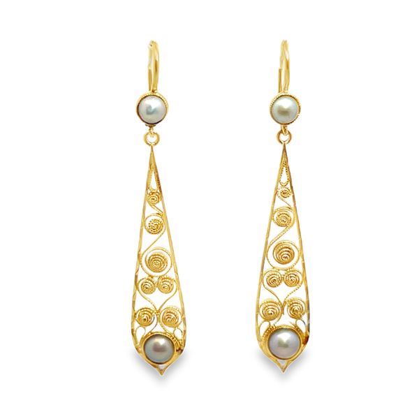 Pearl Earrings Perry's Emporium Wilmington, NC