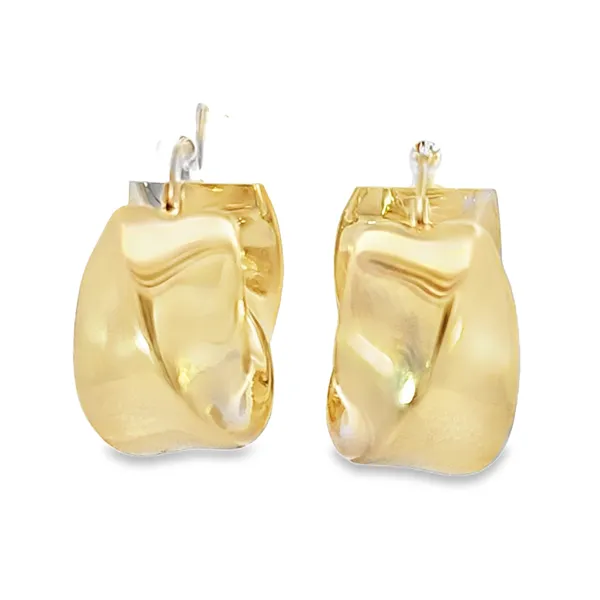 Gold Twisted Chunky Hoops Perry's Emporium Wilmington, NC