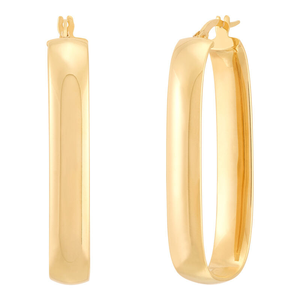 Gold Paperclip Earrings Perry's Emporium Wilmington, NC