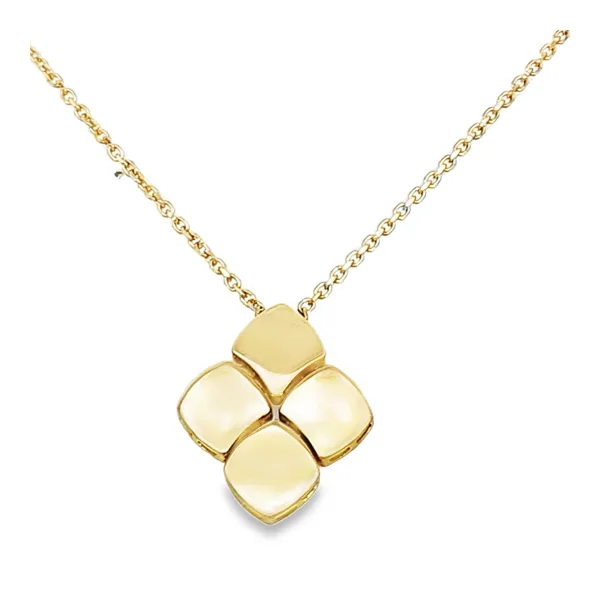 Gold Square Geometric Necklace Perry's Emporium Wilmington, NC