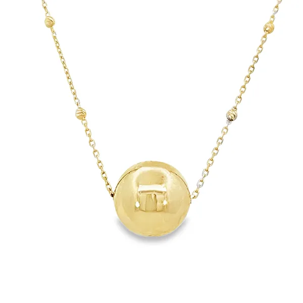 Gold Accent Bead Necklace Perry's Emporium Wilmington, NC