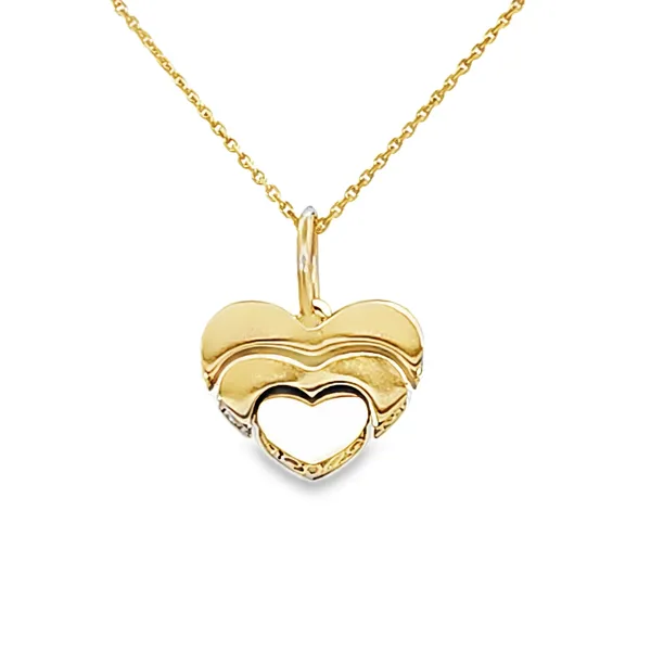 Gold Flex Heart Pendant Perry's Emporium Wilmington, NC