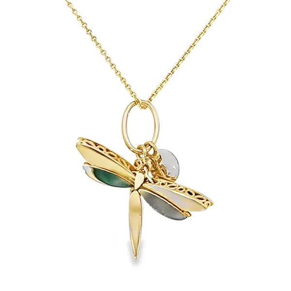 Gold Flex Dragonfly Pendant Perry's Emporium Wilmington, NC