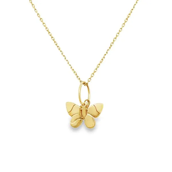 Gold Flex Butterfly Pendant Perry's Emporium Wilmington, NC