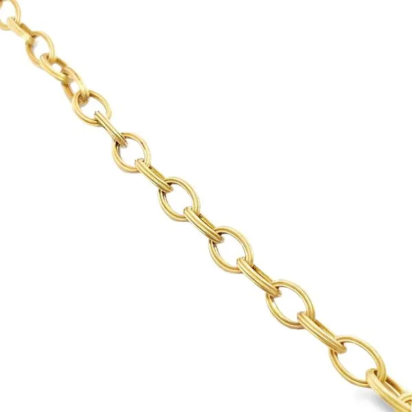 Gold Matte Link Bracelet Perry's Emporium Wilmington, NC