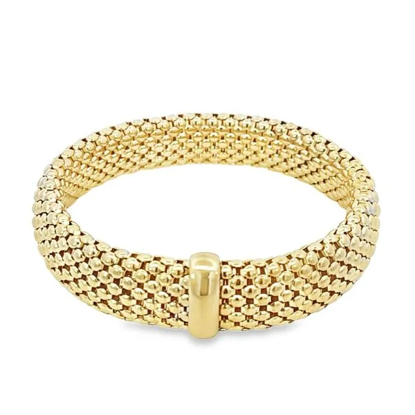 Gold Stretch Mesh Chain Bracelet Perry's Emporium Wilmington, NC