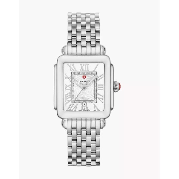 Deco Madison Mid Stainless Steel Diamond Dial Watch Perry's Emporium Wilmington, NC