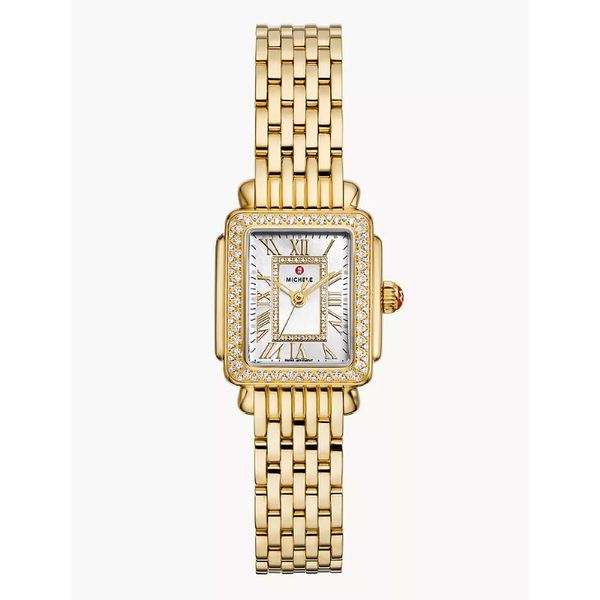 Deco Madison Mini Diamond 18K Gold-Plated Watch Perry's Emporium Wilmington, NC