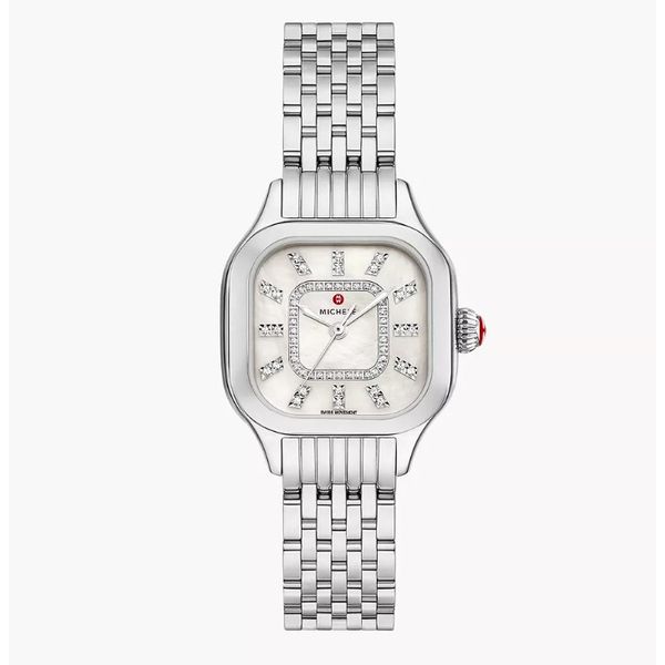 Meggie Stainless Steel Diamond Dial Watch Perry's Emporium Wilmington, NC