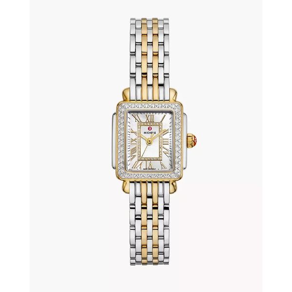 Deco Madison Mini Diamond Two-Tone 18K Gold-Plated Watch Perry's Emporium Wilmington, NC