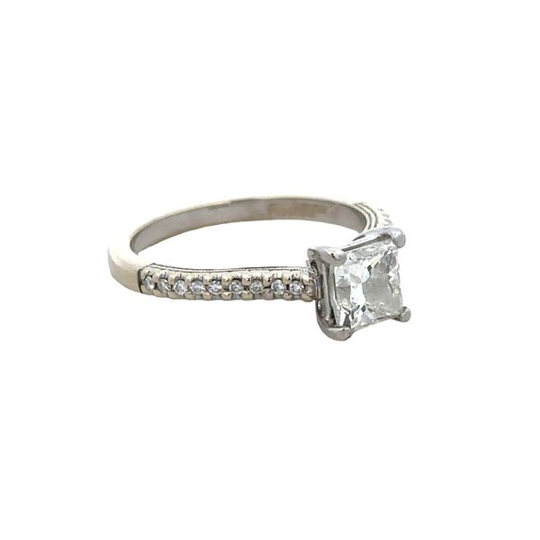 18k White Gold Princess-Cut Diamond Engagement Ring – Size 5.5 Image 2 Perry's Diamonds & Estate Jewelry Charlotte, NC